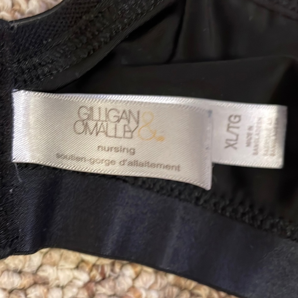 Gilligan & O’Malley Black nursing bra XL - Picture 7 of 8